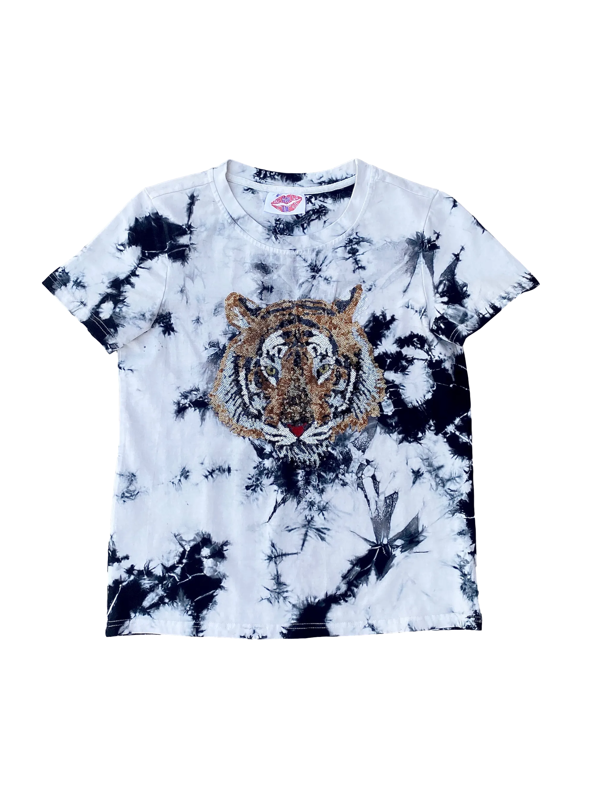 Acid Wash Tie-Dye Tiger Tee