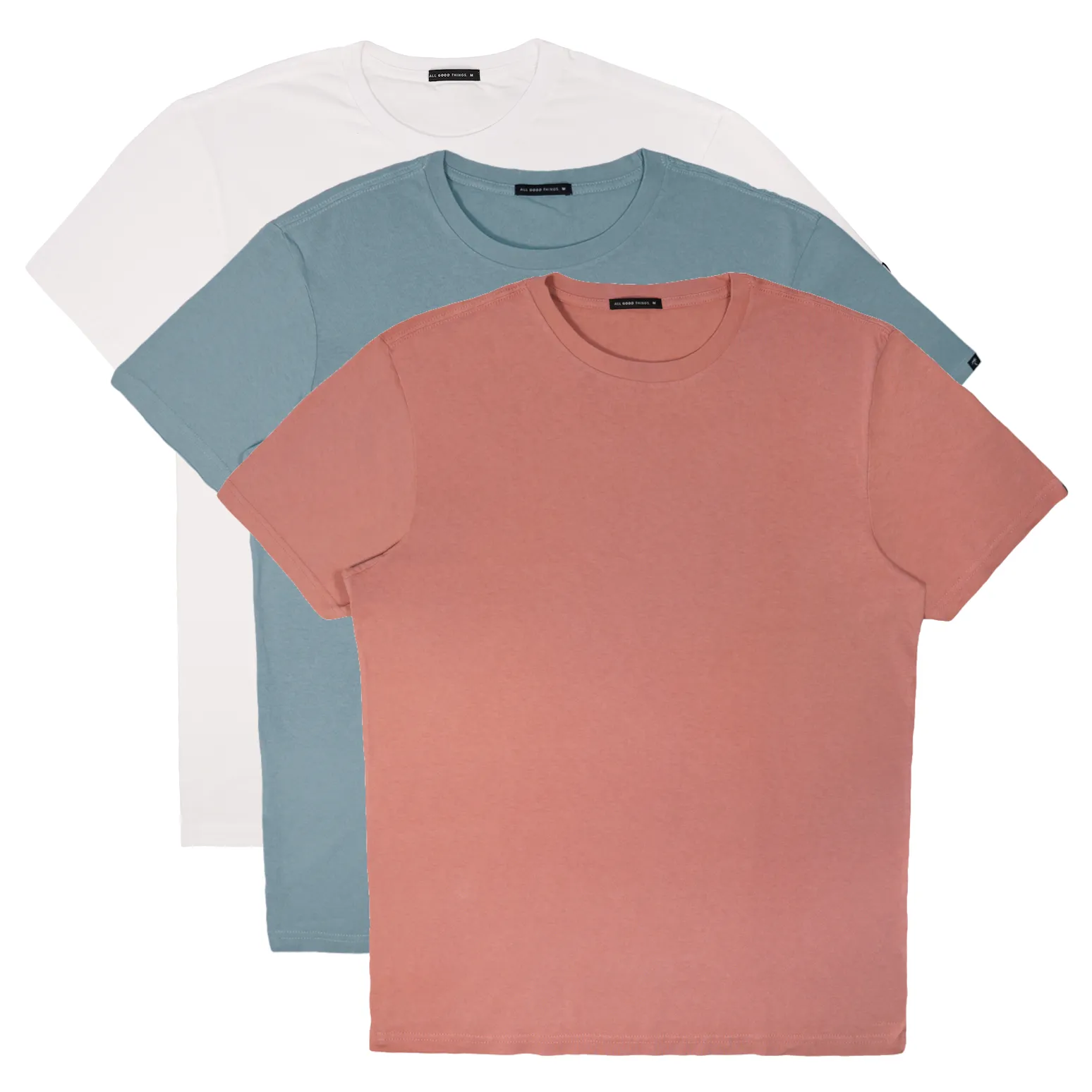 AGT 3 Pack Cotton Tee Multi