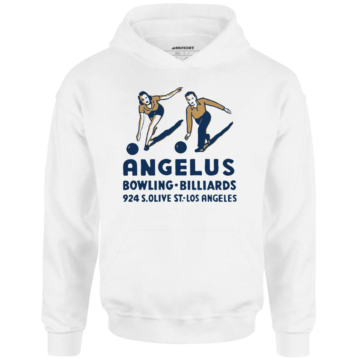 Angelus - Los Angeles, CA - Vintage Bowling Alley - Unisex Hoodie