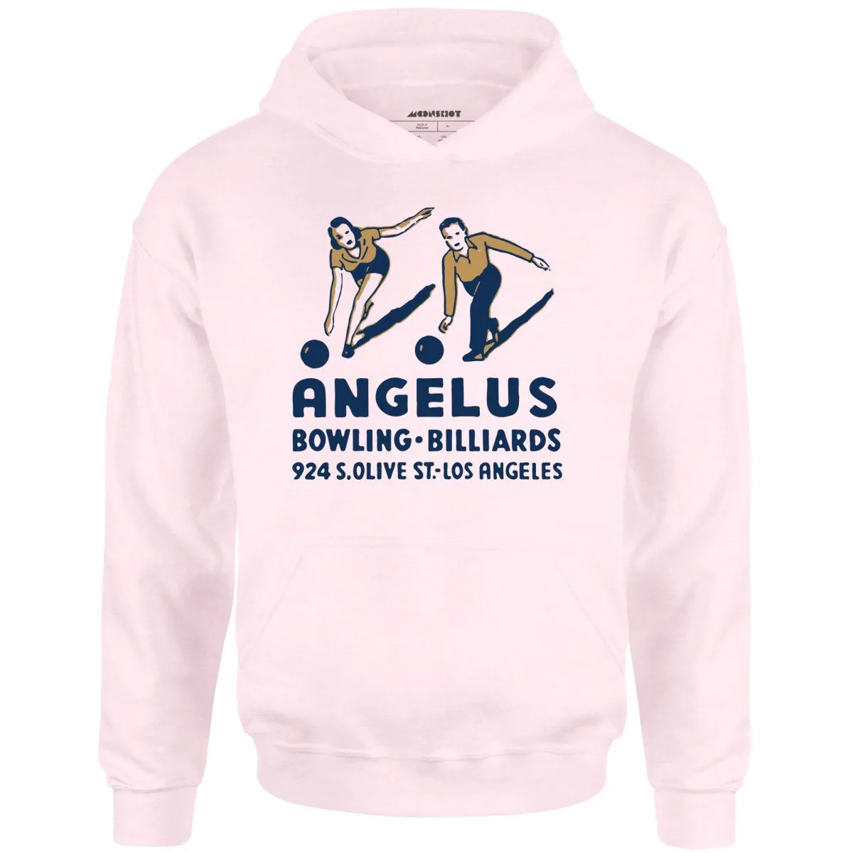 Angelus - Los Angeles, CA - Vintage Bowling Alley - Unisex Hoodie