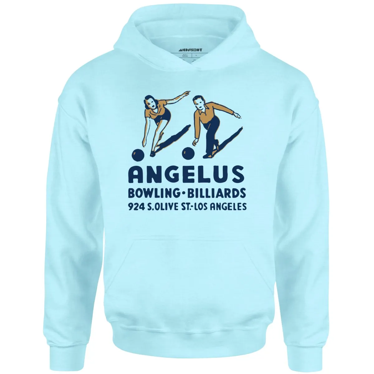 Angelus - Los Angeles, CA - Vintage Bowling Alley - Unisex Hoodie