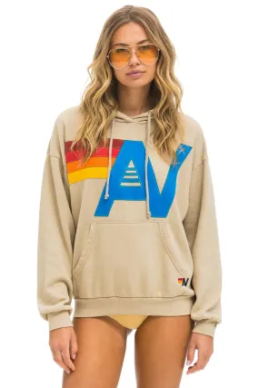 Aviator Nation Logo Pullover Relaxed Hoodie Sand