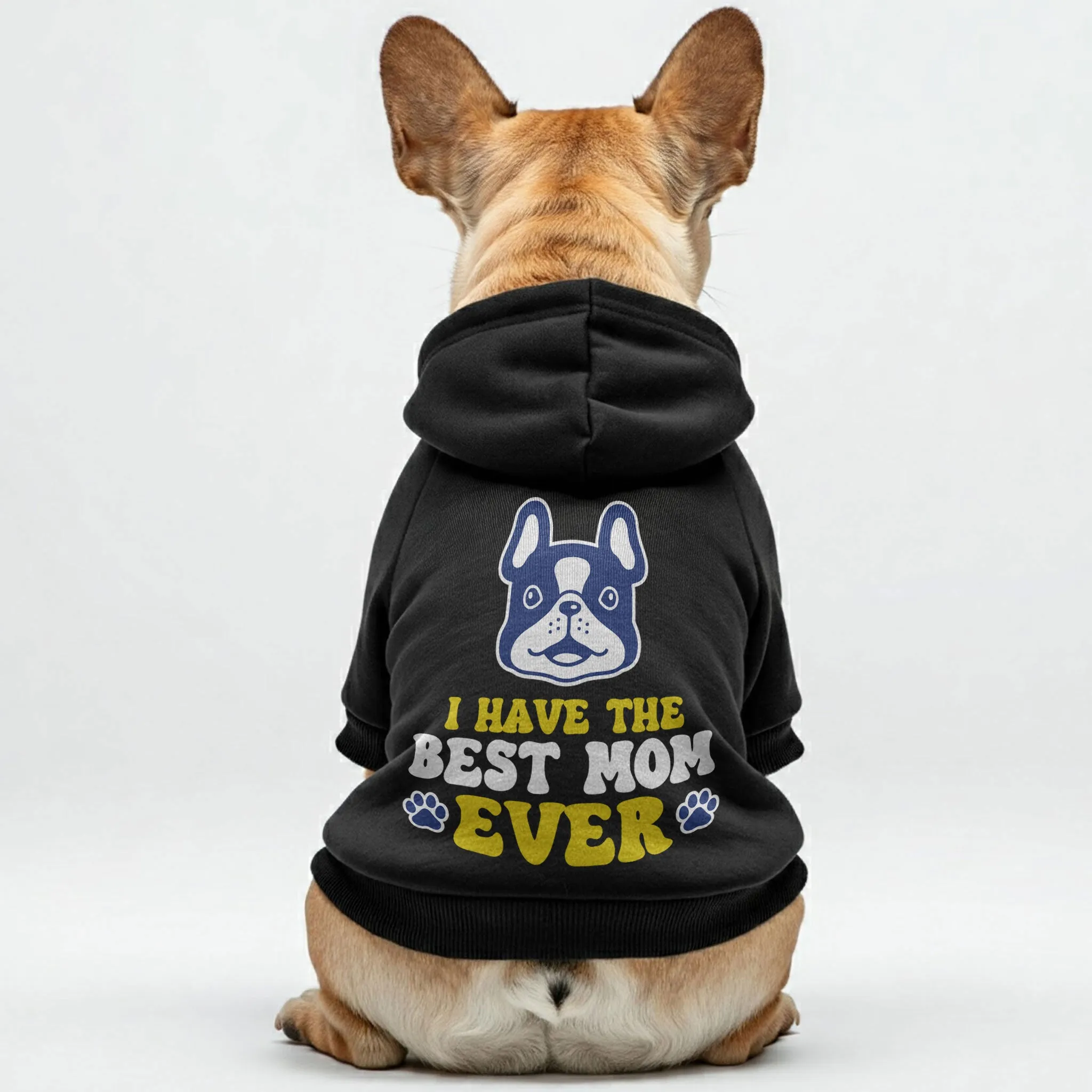 Best Mom - Personalized French Bulldog Hoodies with Funny Quotes – Stylish, Cozy, and Premium 100% Cotton