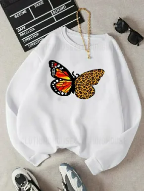 Cheetah butterfly sweatshirt