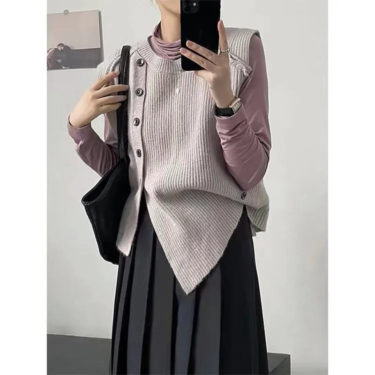 Cindy Woman Sleeveless Knitted Vest