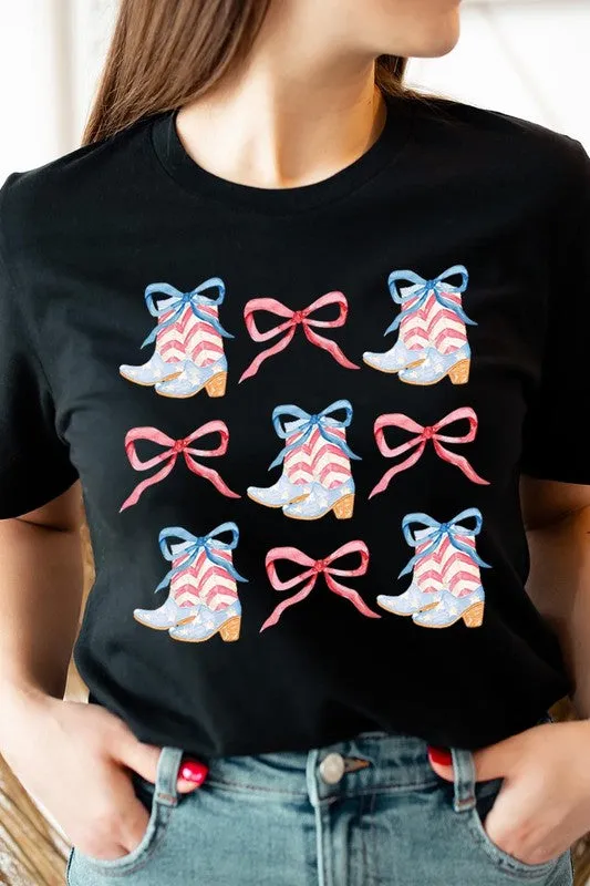 Coquette 4th Of July Patriotic Graphic T Shirt