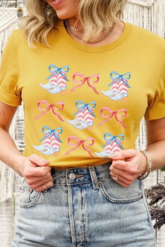 Coquette 4th Of July Patriotic Graphic T Shirt