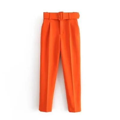 Elegant Ankle Length Formal Trousers