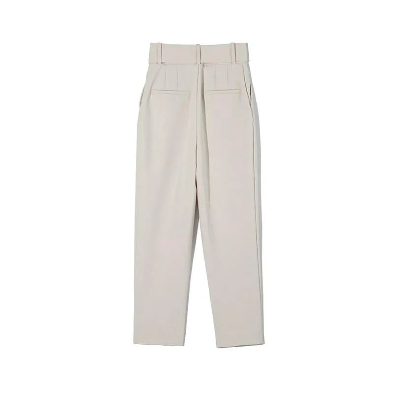 Elegant Ankle Length Formal Trousers