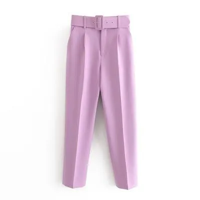 Elegant Ankle Length Formal Trousers