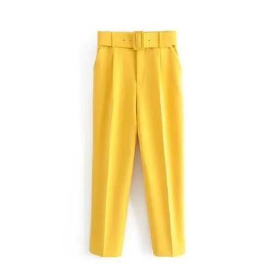 Elegant Ankle Length Formal Trousers