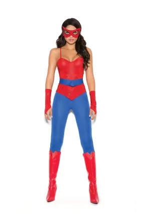 Elegant Moments Spider Super Hero - 5 pc. costume includes cami top, pants, belt, mask and fingerless gloves.