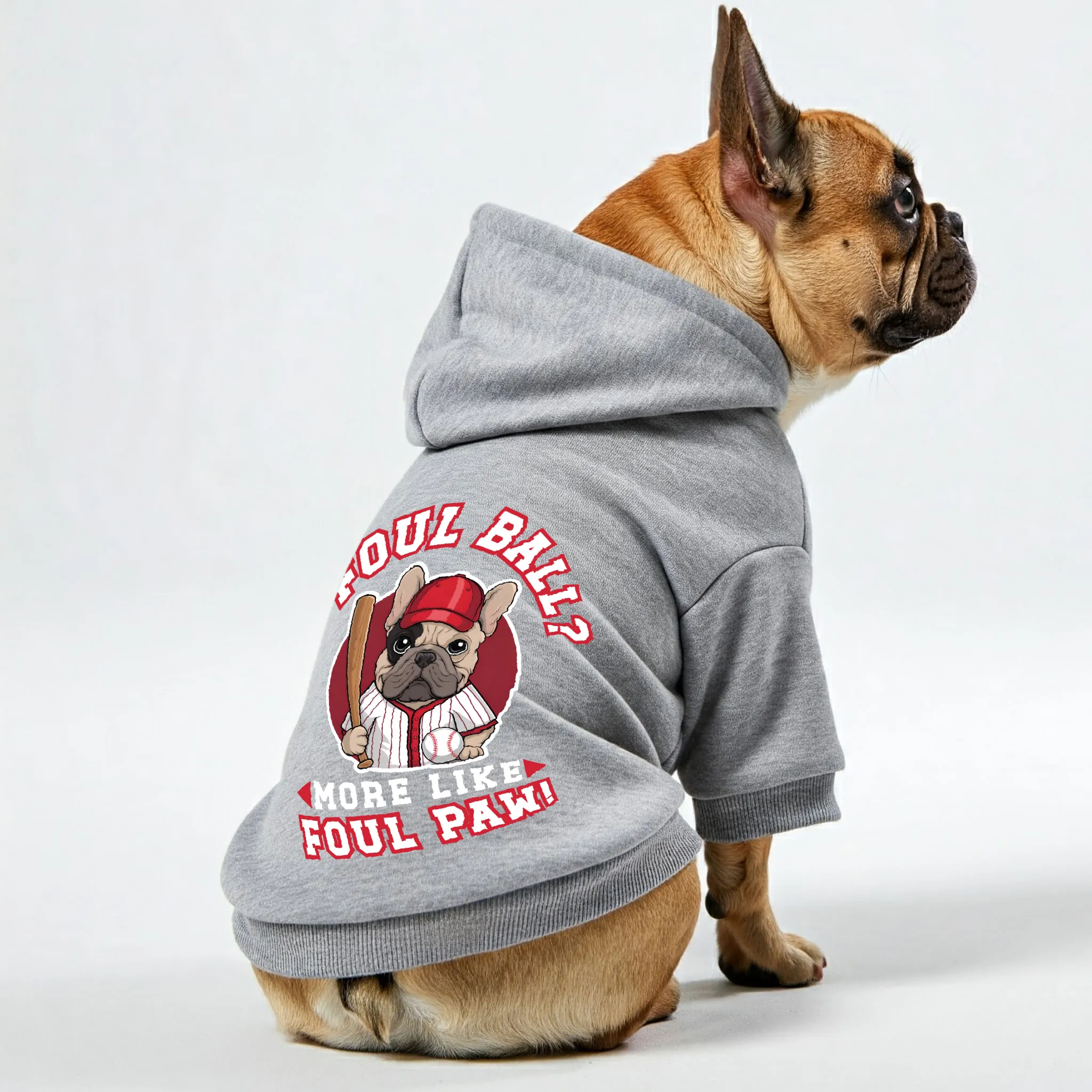 Foul Ball? More Like Foul Paw! - Personalized French Bulldog Hoodies with Funny Quotes – Stylish, Cozy, and Premium 100% Cotton