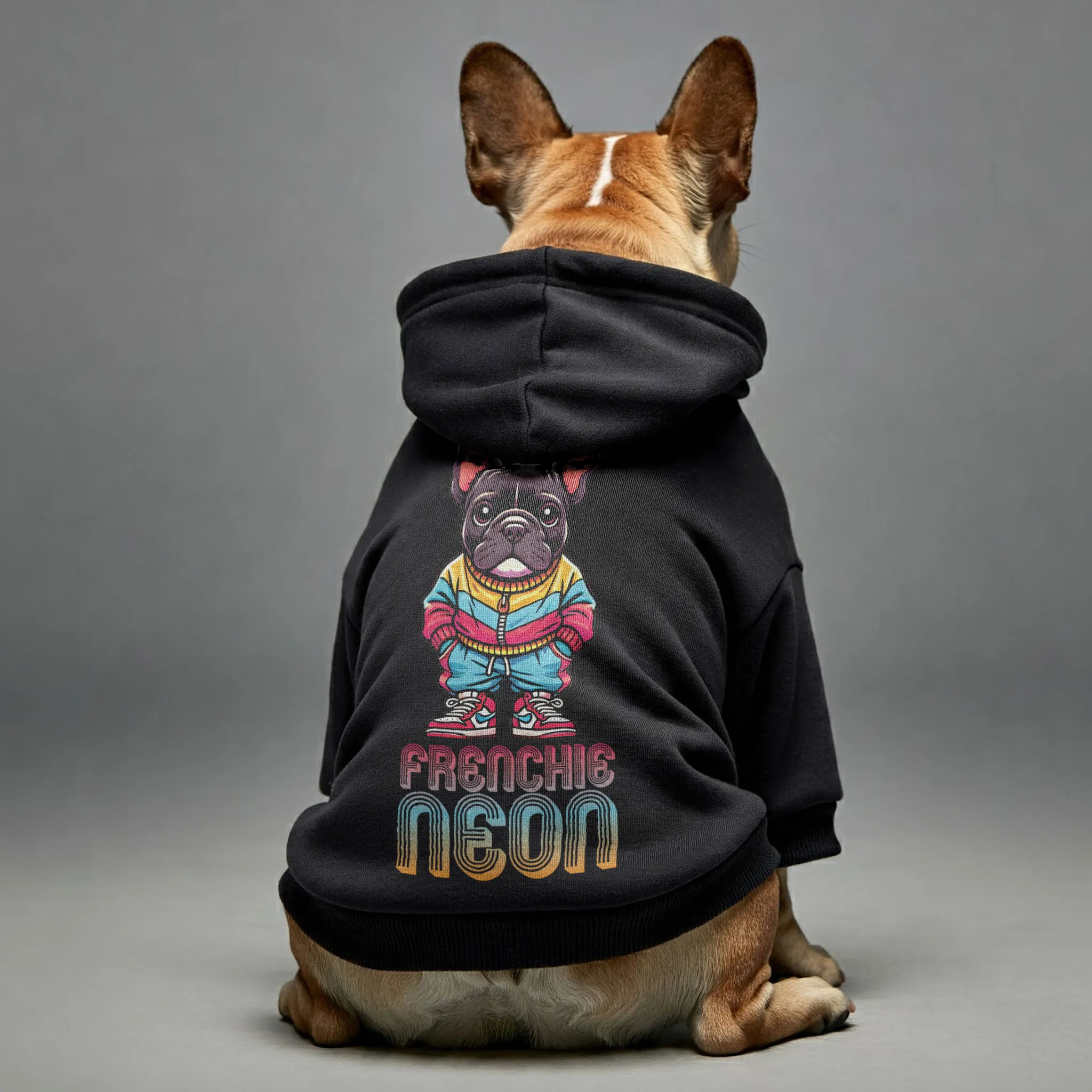 Frenchie Neon - Personalized French Bulldog Hoodies with Funny Quotes – Stylish, Cozy, and Premium 100% Cotton