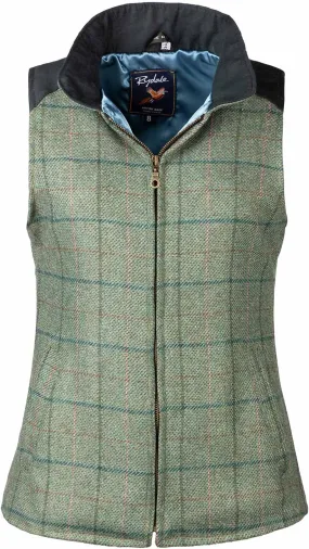 Haworth Tweed Waistcoat Blue Check Tweed