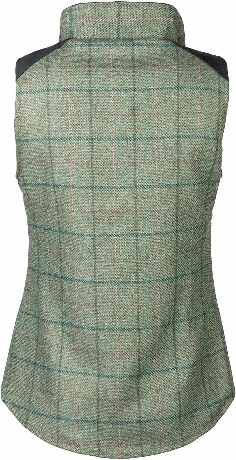 Haworth Tweed Waistcoat Blue Check Tweed