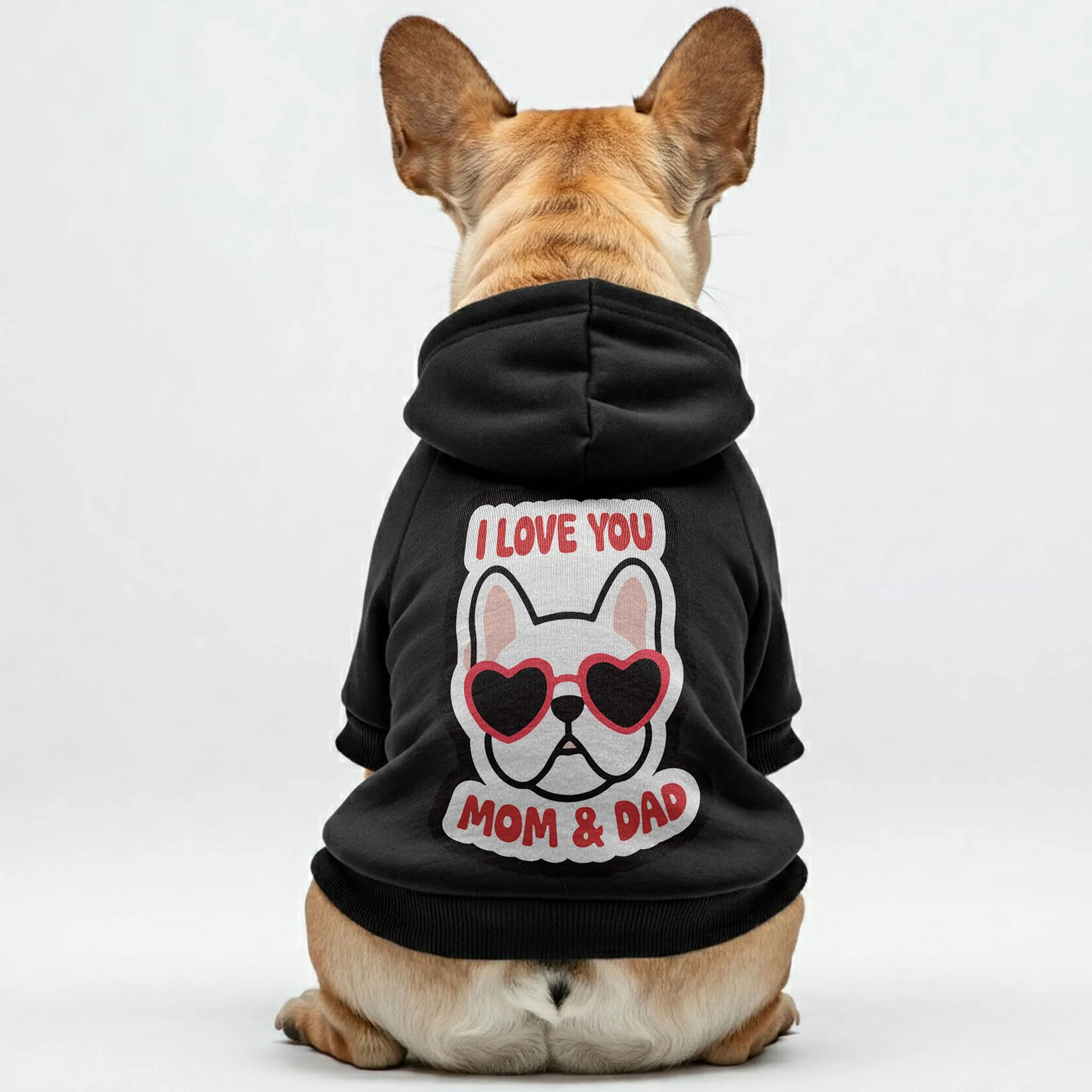 Love - Personalized French Bulldog Hoodies with Funny Quotes – Stylish, Cozy, and Premium 100% Cotton