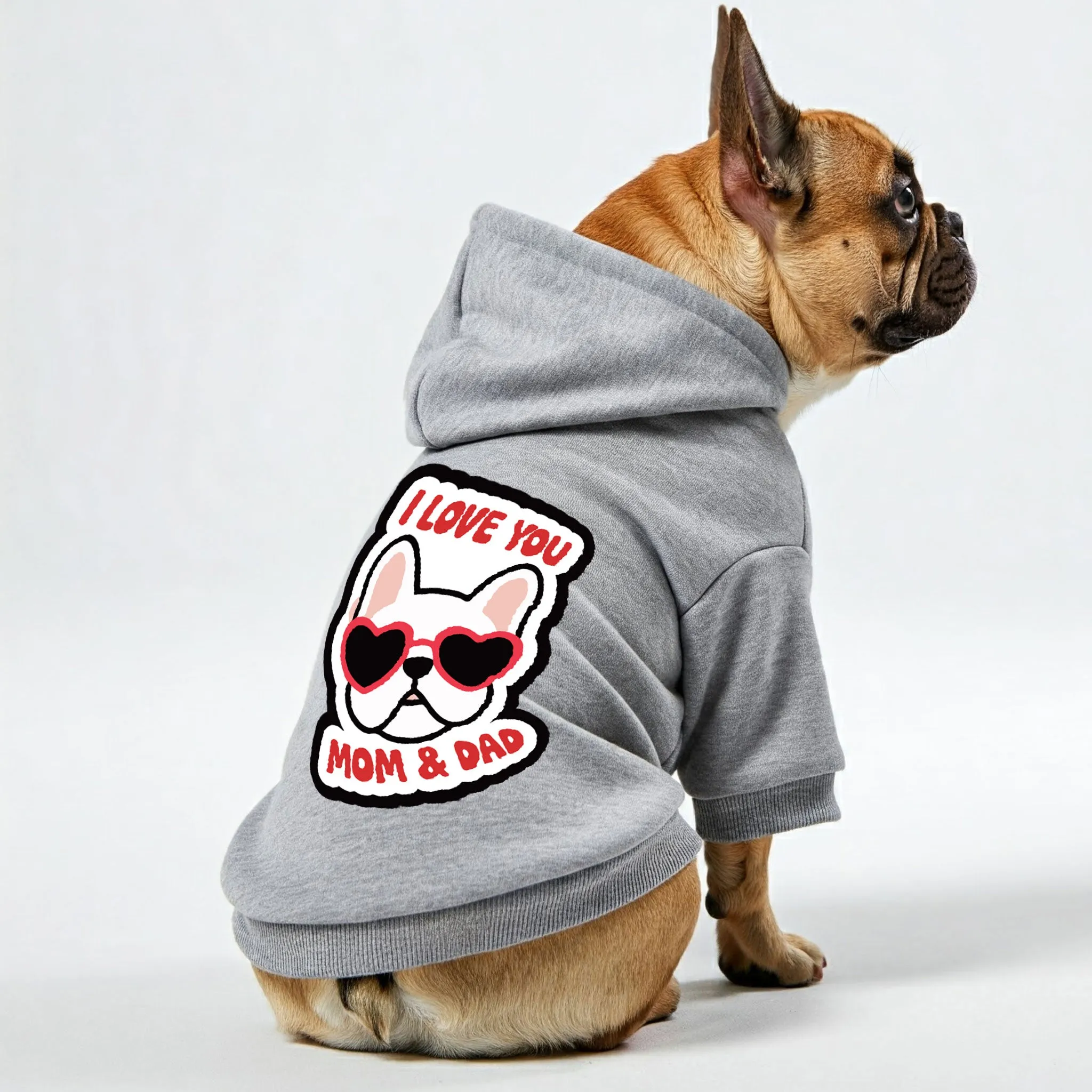 Love - Personalized French Bulldog Hoodies with Funny Quotes – Stylish, Cozy, and Premium 100% Cotton