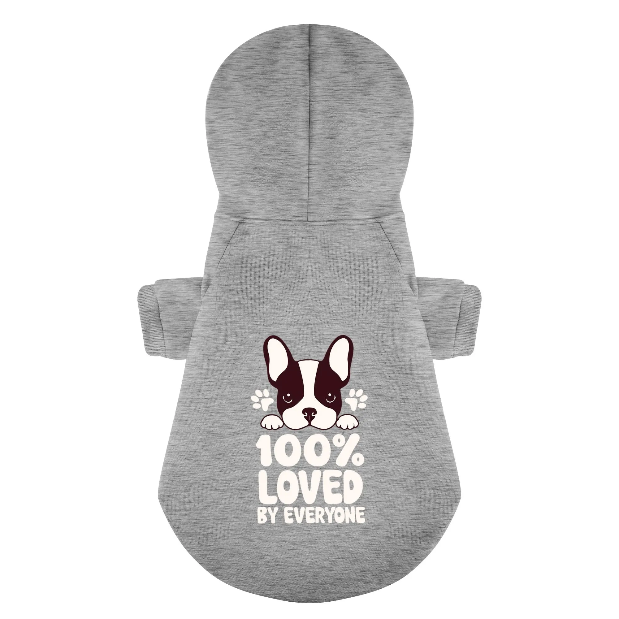 LOVED By evryone - Personalized French Bulldog Hoodies with Funny Quotes – Stylish, Cozy, and Premium 100% Cotton