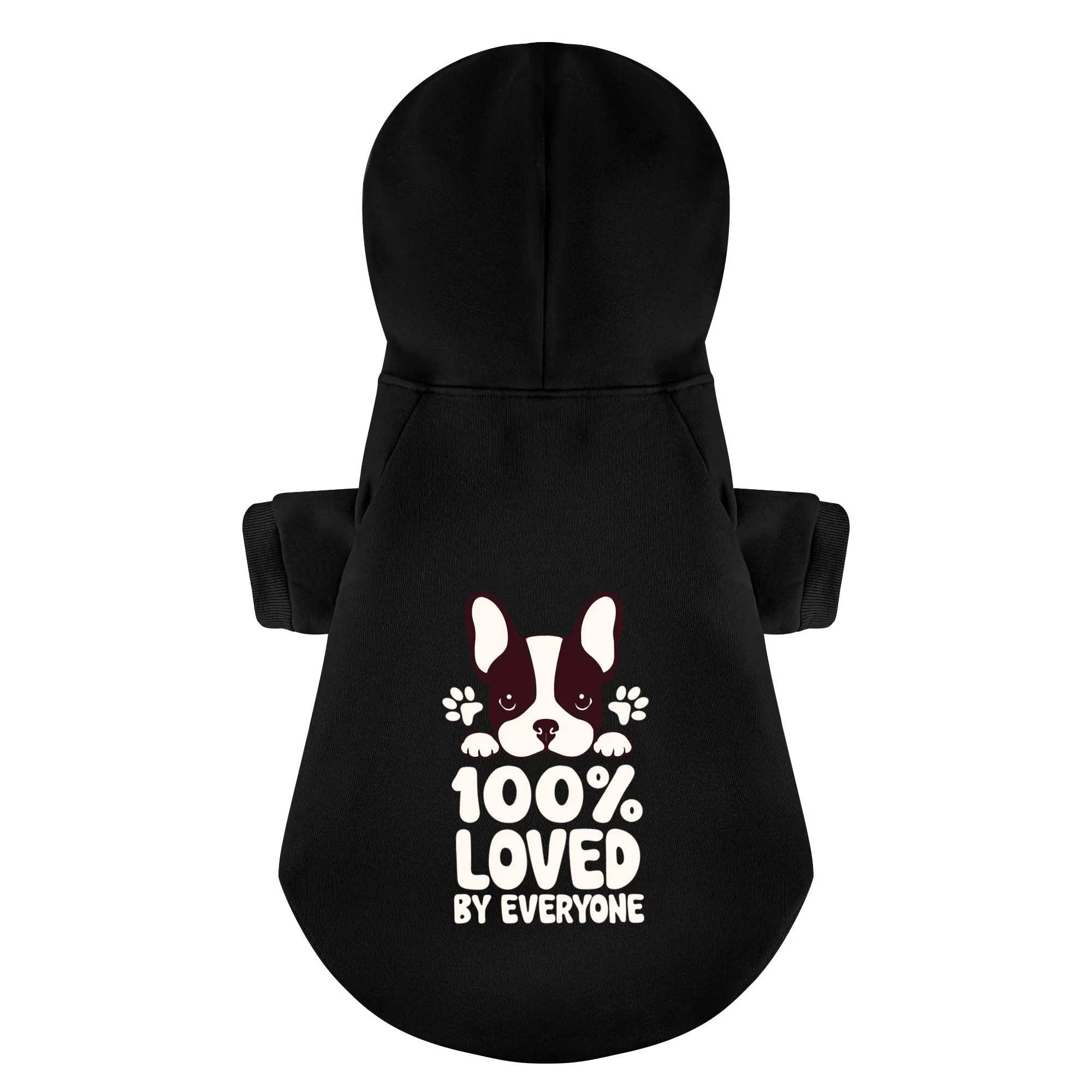 LOVED By evryone - Personalized French Bulldog Hoodies with Funny Quotes – Stylish, Cozy, and Premium 100% Cotton