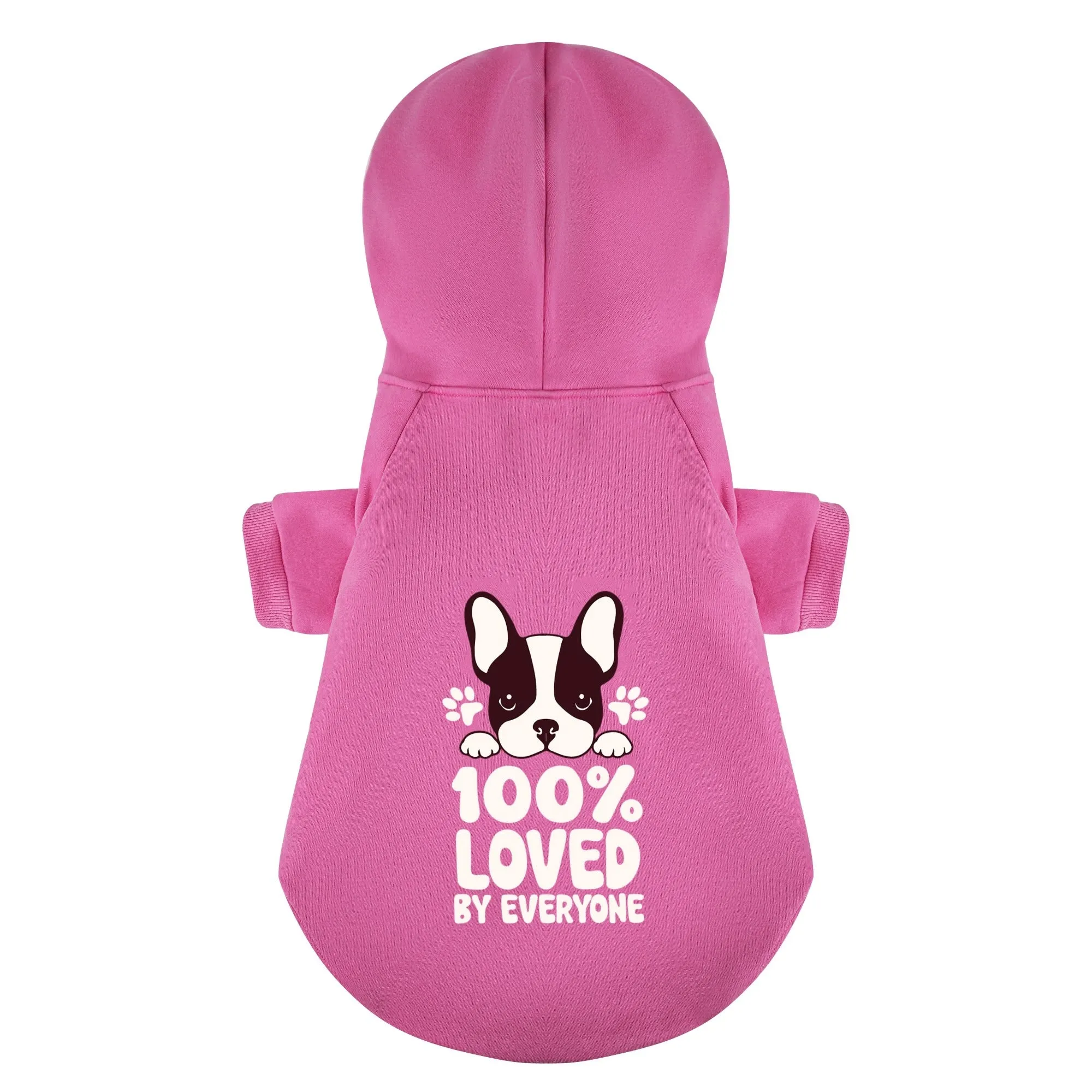 LOVED By evryone - Personalized French Bulldog Hoodies with Funny Quotes – Stylish, Cozy, and Premium 100% Cotton