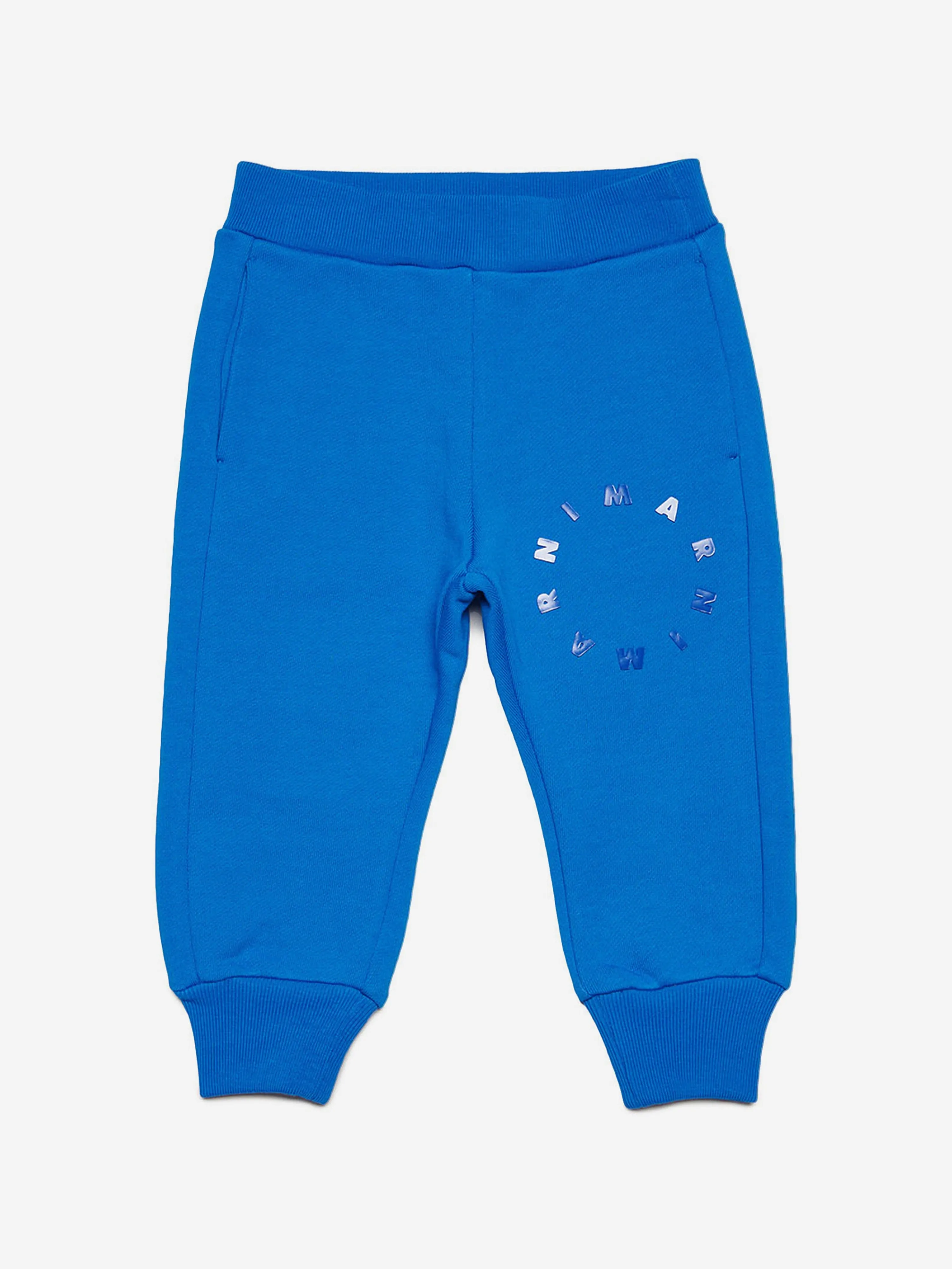 MARNI Baby Round Logo Joggers in Blue