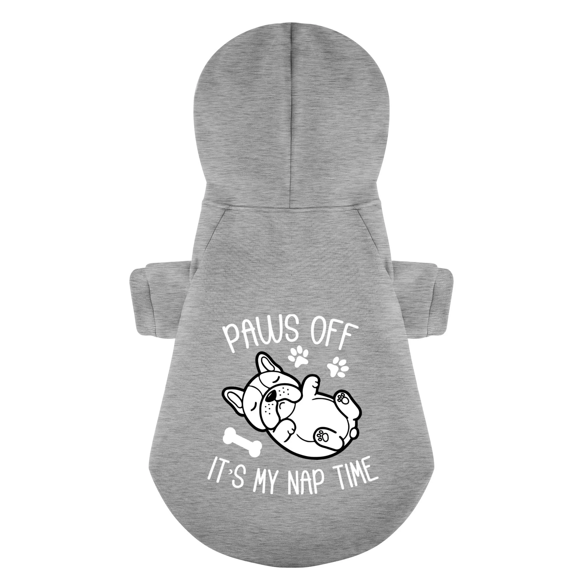 Paws off, it’s my nap time - Personalized French Bulldog Hoodies with Funny Quotes – Stylish, Cozy, and Premium 100% Cotton