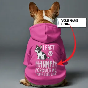 Personalized French Bulldog Hoodies with Owner's Name and Funny Quotes – Stylish, Cozy, and Premium 100% Cotton