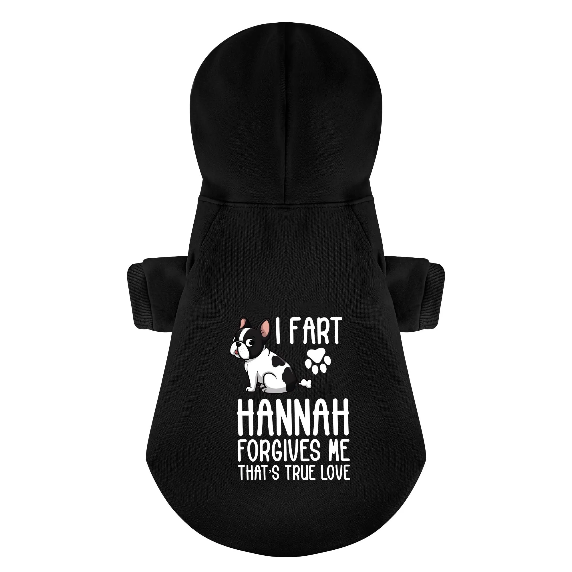 Personalized French Bulldog Hoodies with Owner's Name and Funny Quotes – Stylish, Cozy, and Premium 100% Cotton