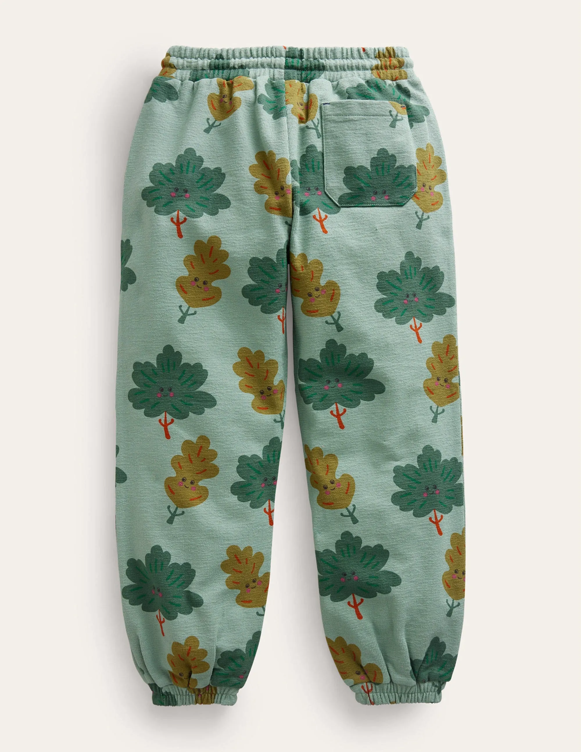 Printed Cosy Relaxed Joggers-Monster Green Trees