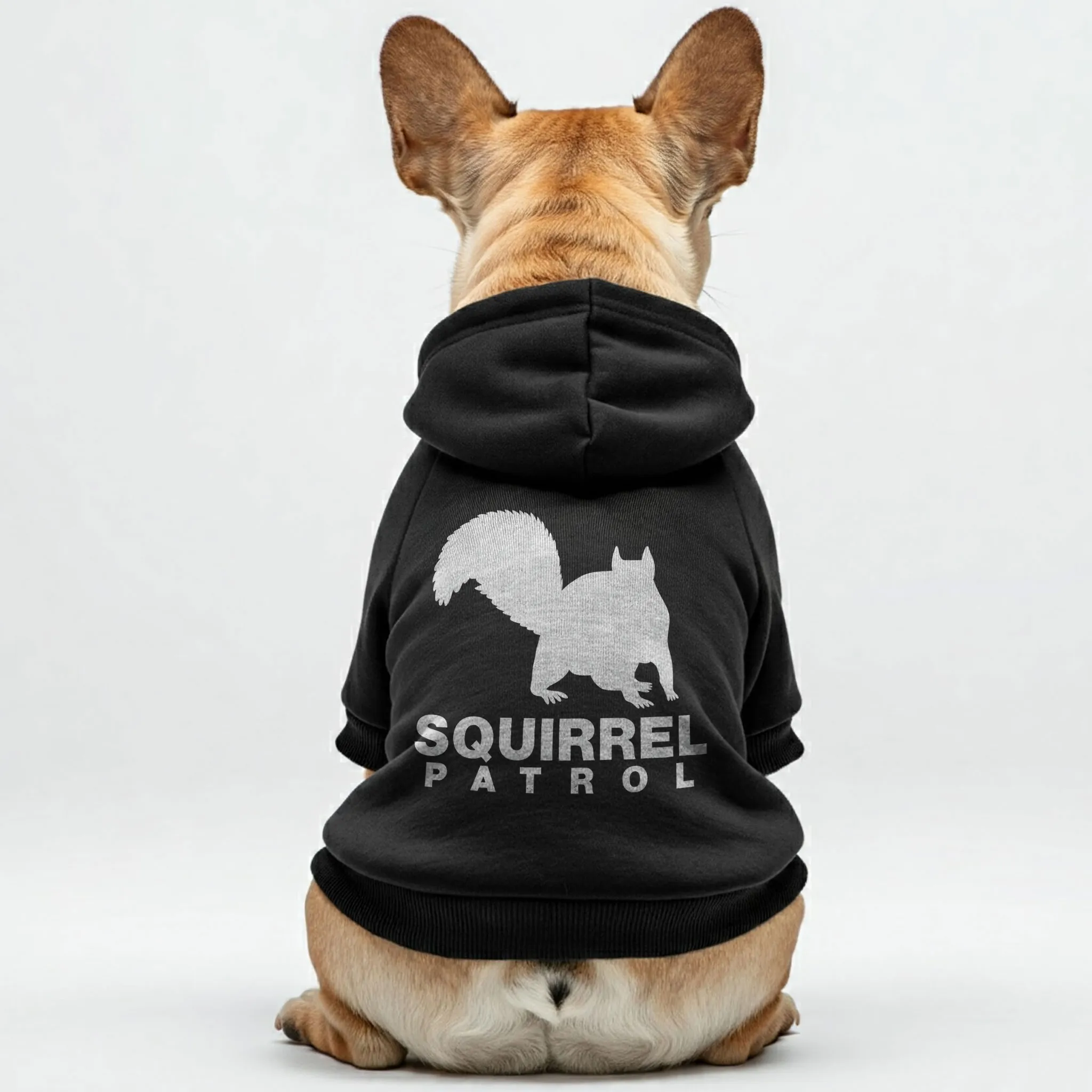 Squirrel Patrol - Personalized French Bulldog Hoodies with Funny Quotes – Stylish, Cozy, and Premium 100% Cotton