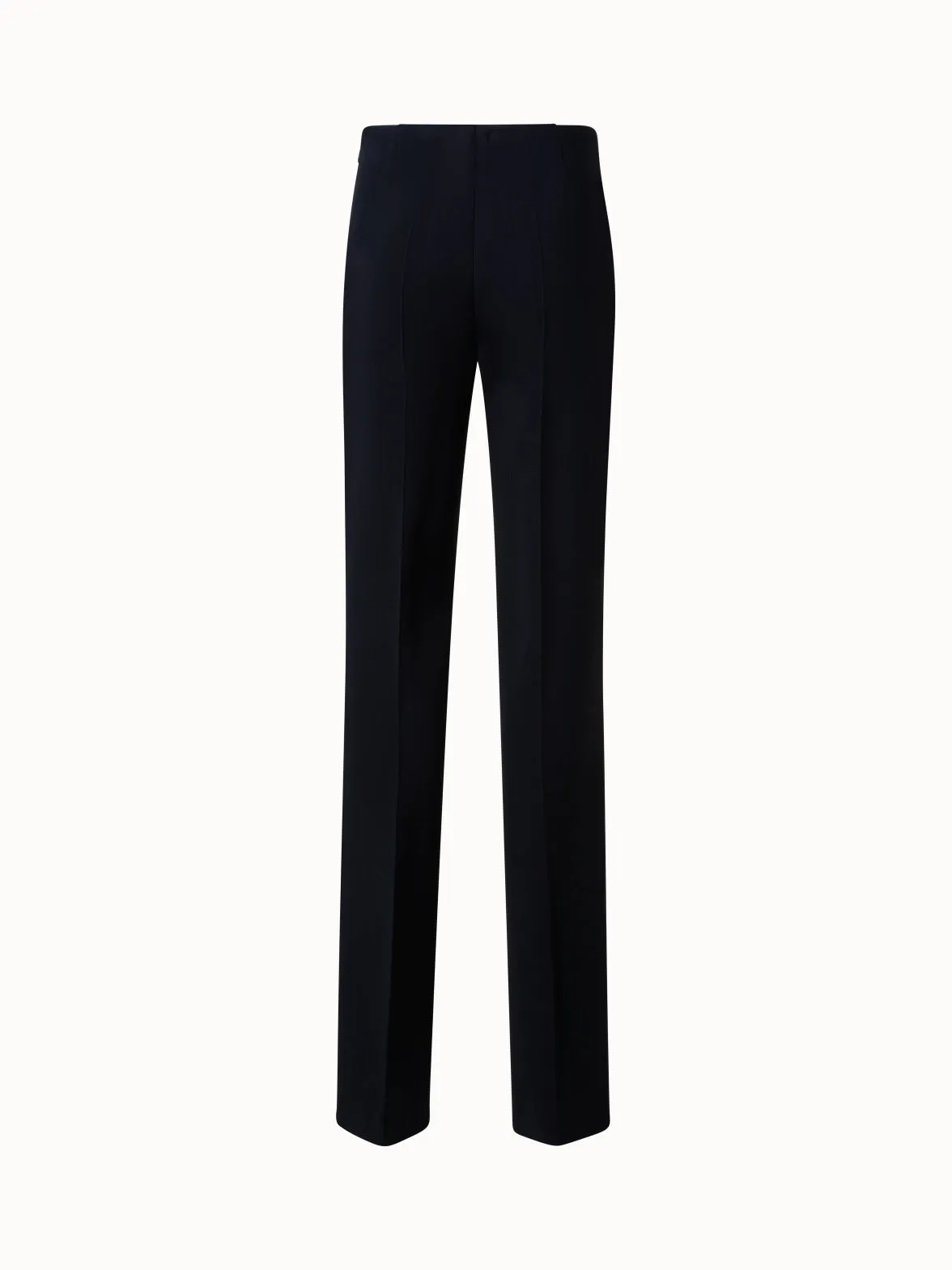 Straight Leg Pants in Wool Double-Face