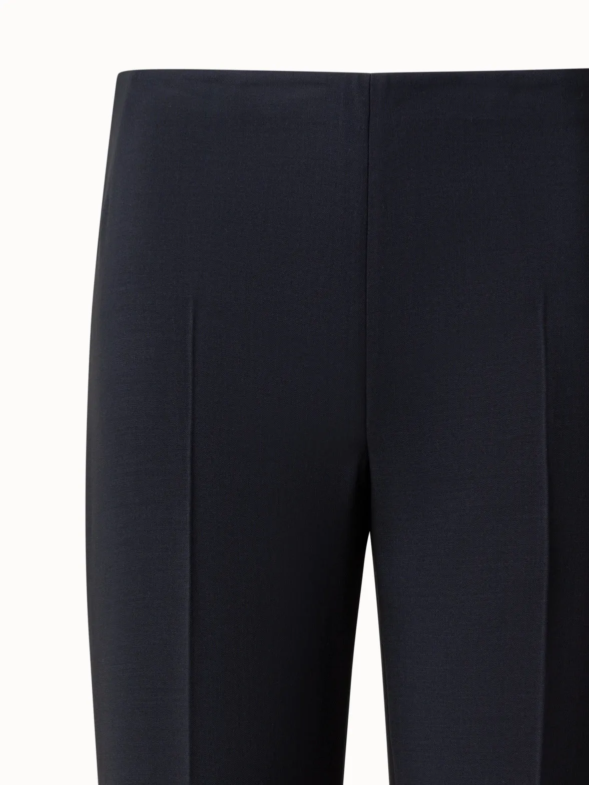 Straight Leg Pants in Wool Double-Face