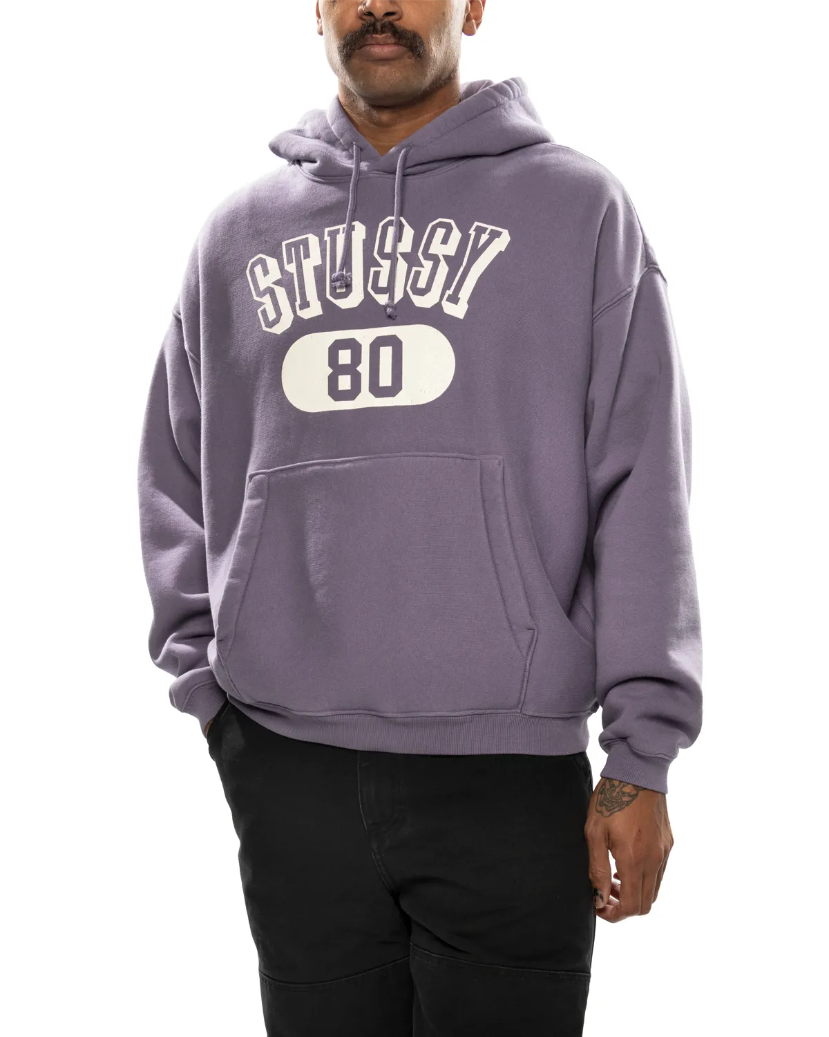 Stussy 80 Relaxed Hood Ash Purple