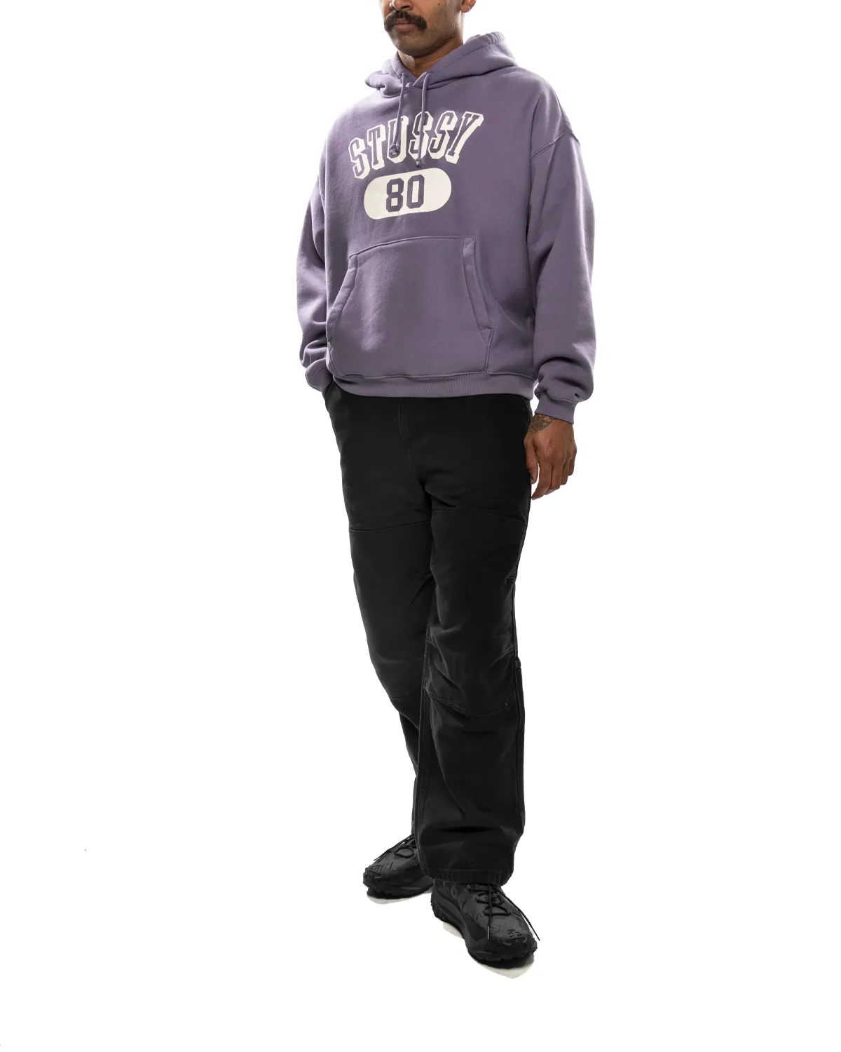 Stussy 80 Relaxed Hood Ash Purple