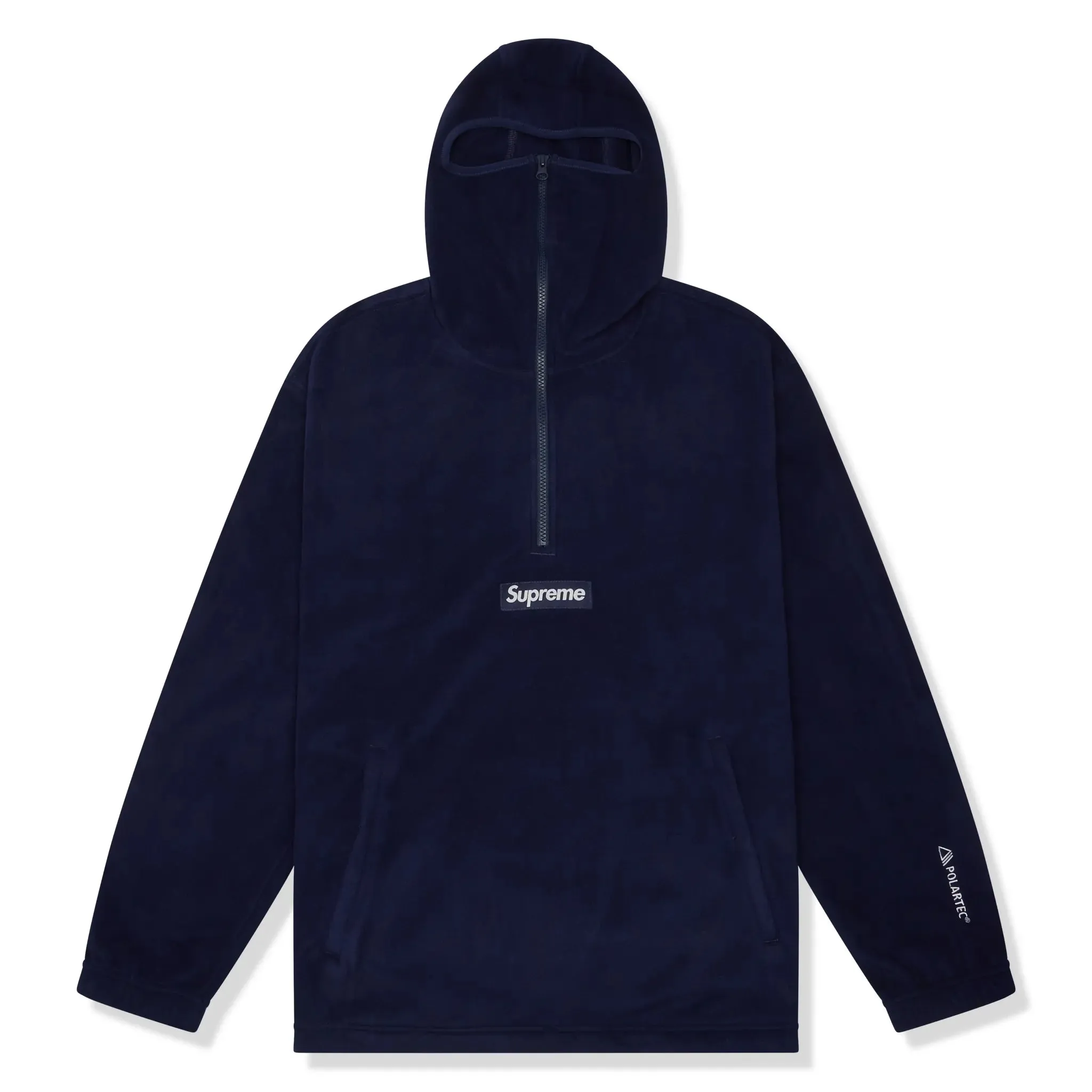 Supreme Polartec Facemask Navy Half-Zip Hoodie (FW24)