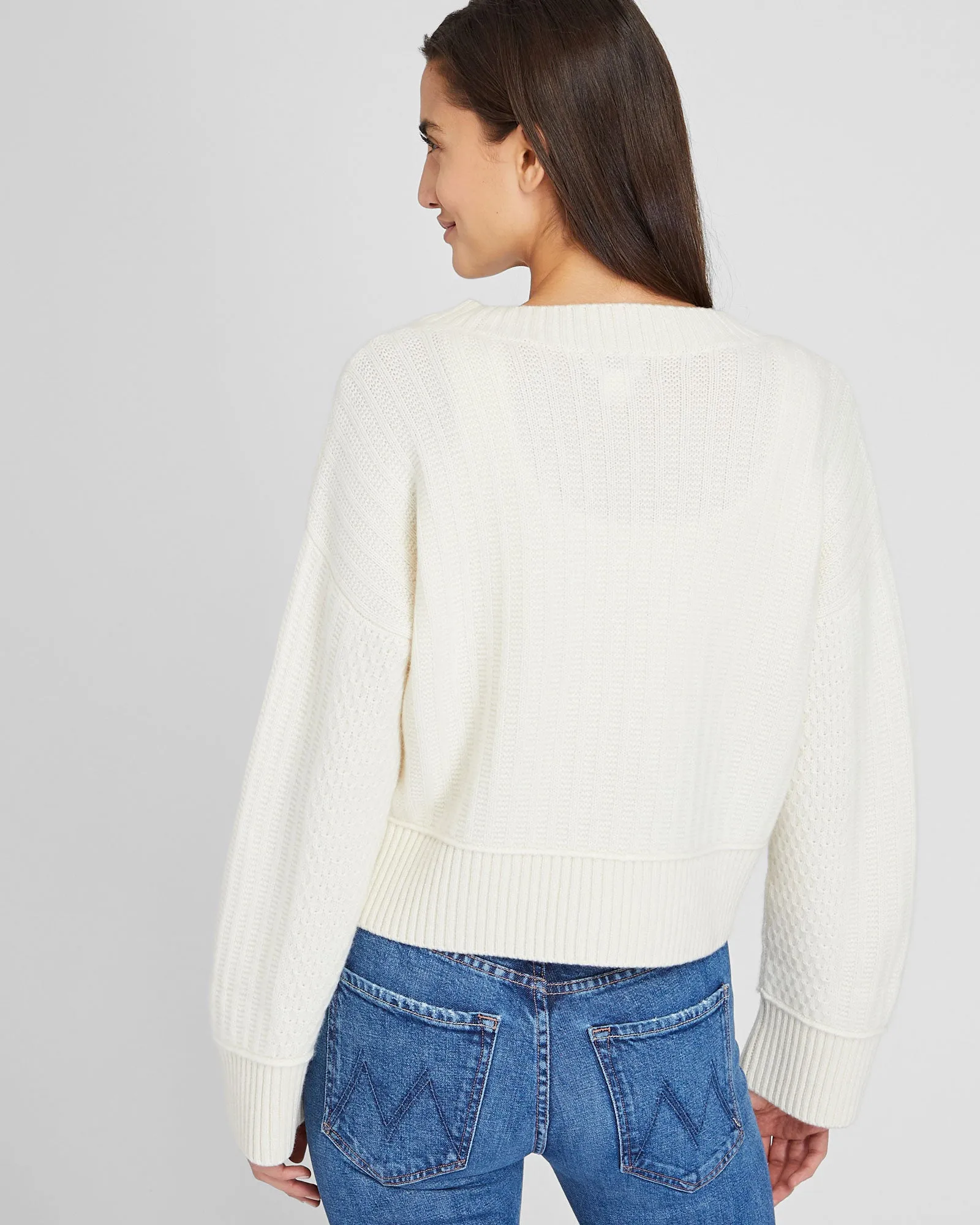 Textured Cashmere Cardigan