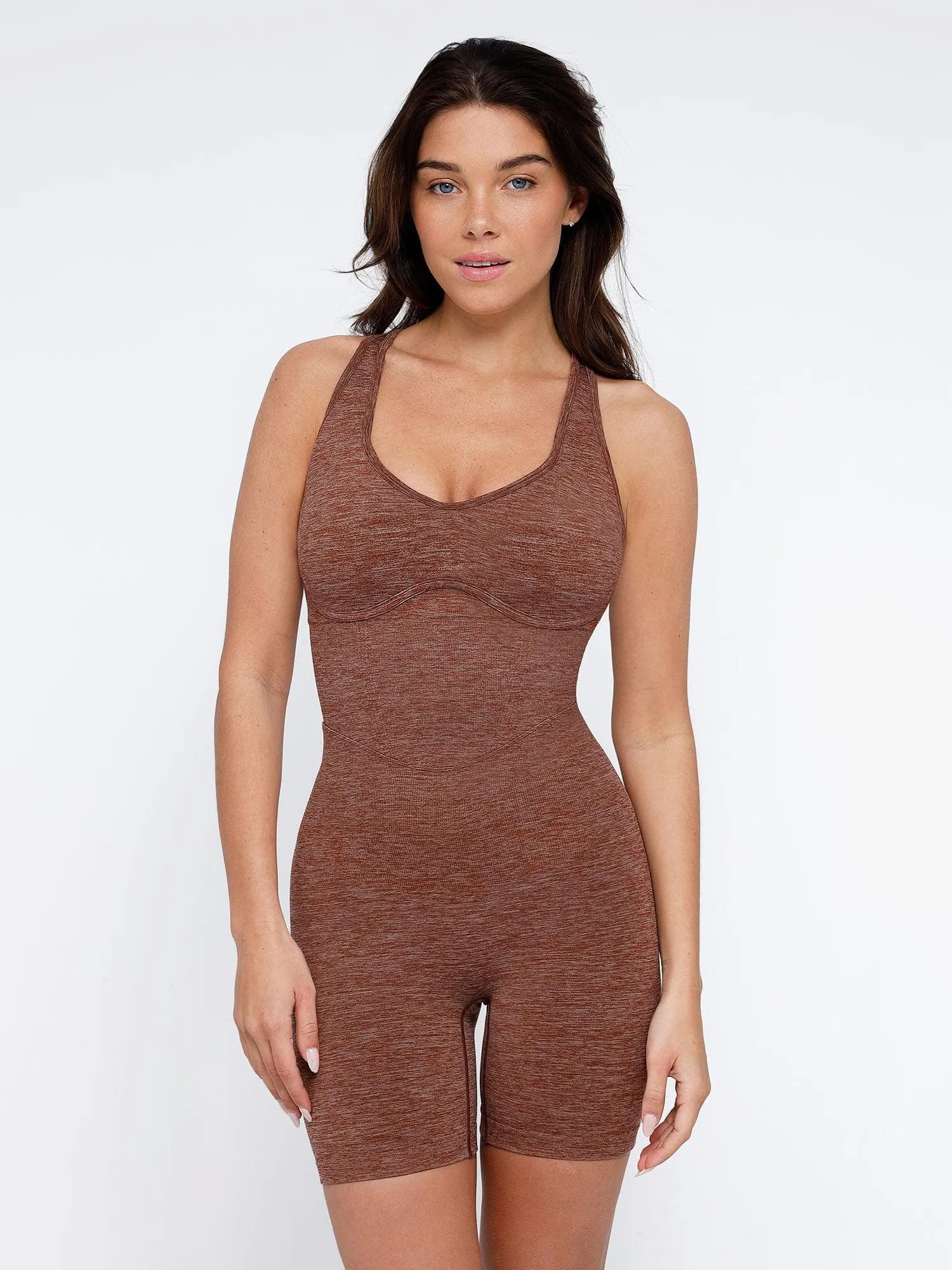 The Shapewear Romper Seamless Sport Crossback For Insiders