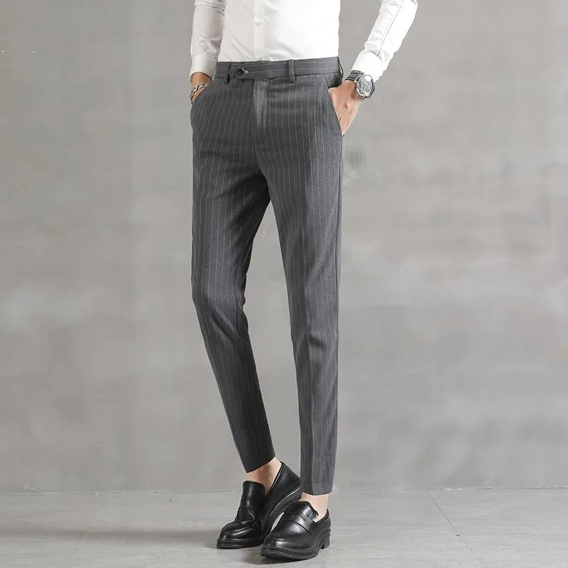 West Louis™ Casual Striped Men Elegant Pants