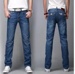 West Louis™ Denim Classic Style Jeans