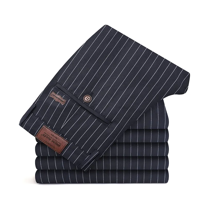 West Louis™ Stripe Formal Business Office Trousers