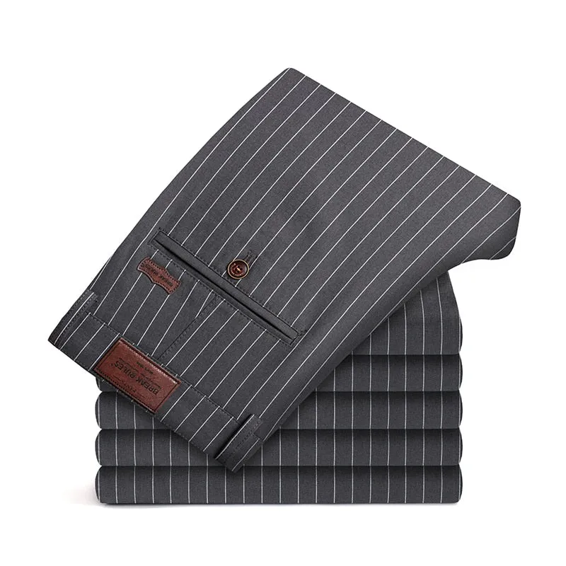 West Louis™ Stripe Formal Business Office Trousers