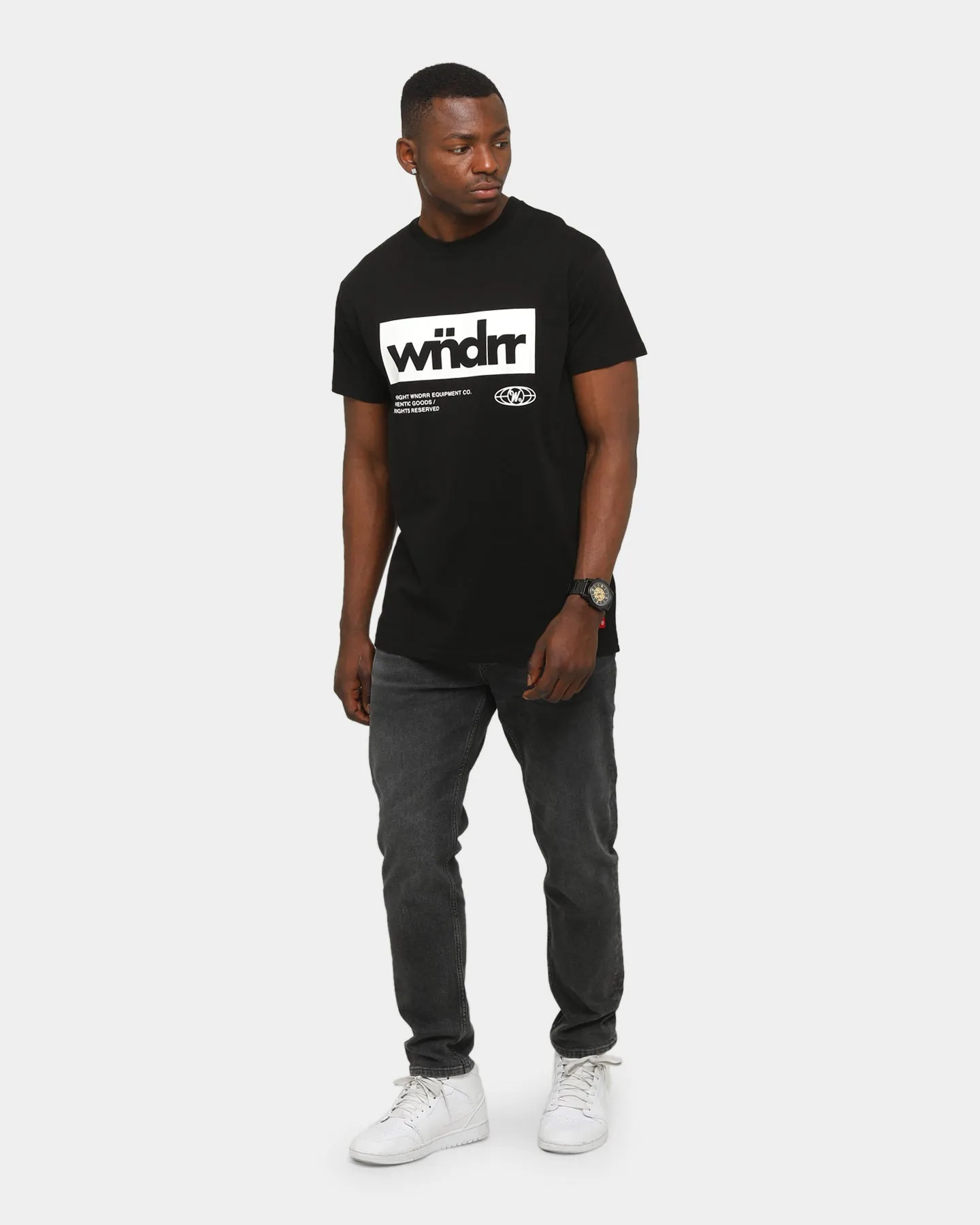 WNDRR Manifest Custom Fit T-Shirt Black