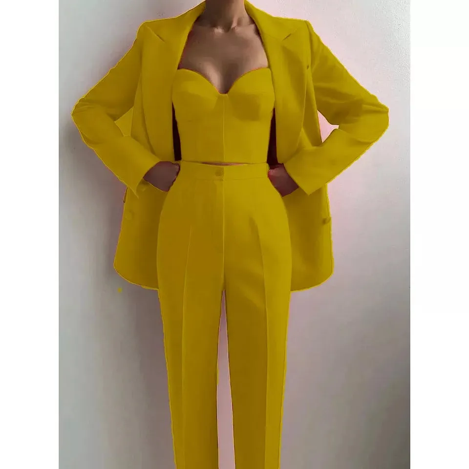 Women Classic  3 piece suit Business movement