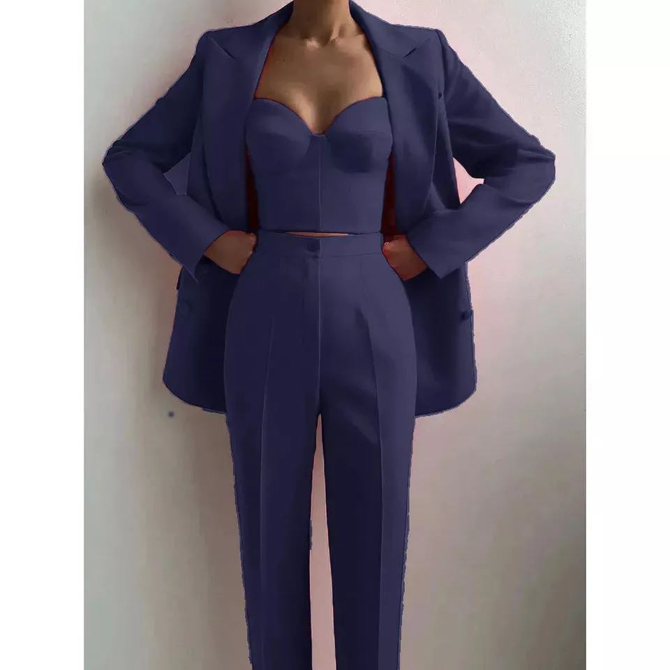 Women Classic  3 piece suit Business movement