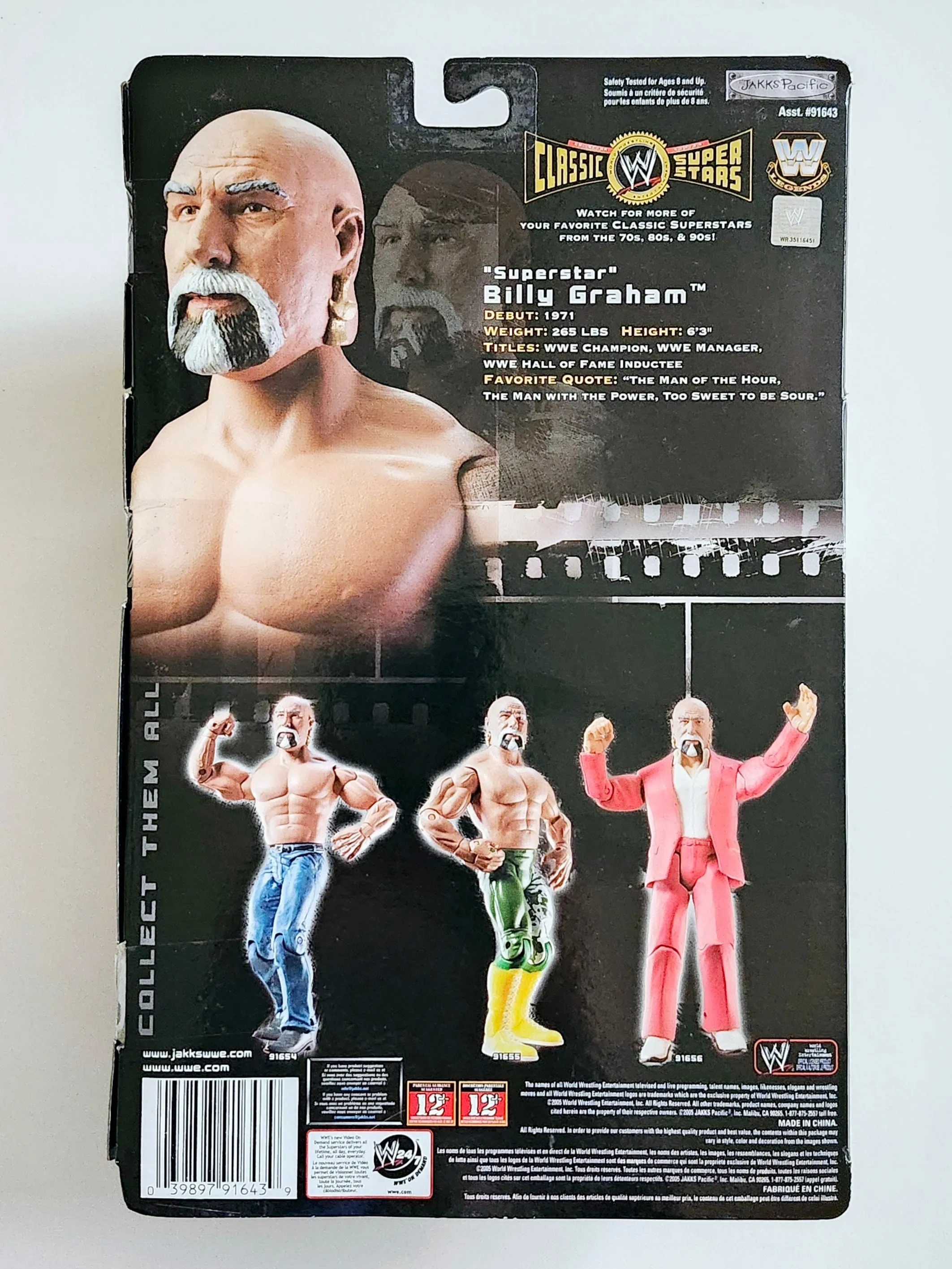 WWE Classic Superstars "Superstar" Billy Graham (Blue Jeans) Action Figure